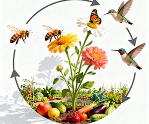 Cómo crear un jardín para polinizadores en tu huerto en casa